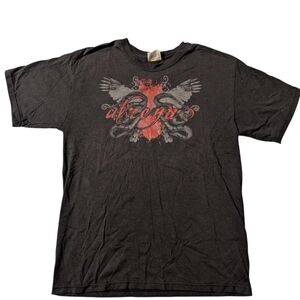 Black and Red Graphic Men's T-Shirt